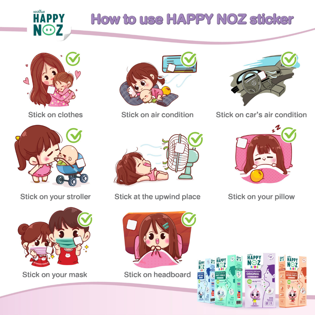 Happy Noz 100% Organic Onion Sticker for Adults