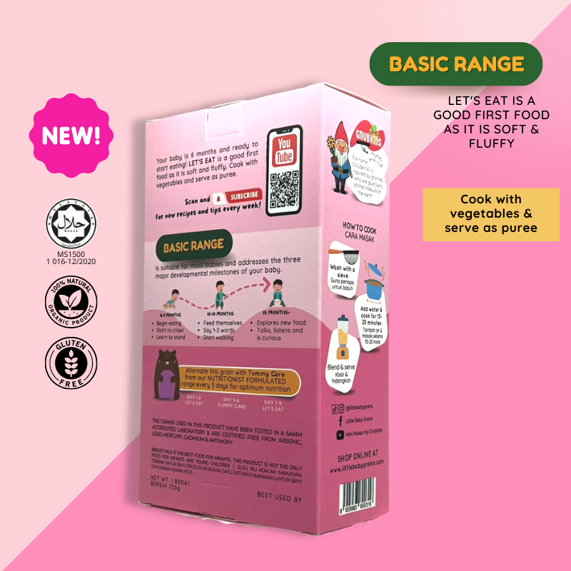 Gnubkins Basic Range - 100% Natural Grains for Kids