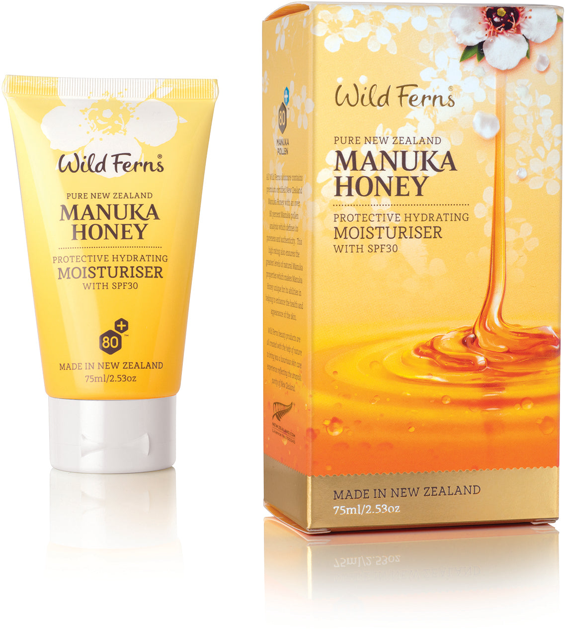 Wild Ferns Manuka Honey Protective Hydrating Moisturiser with SPF30 (75ml)