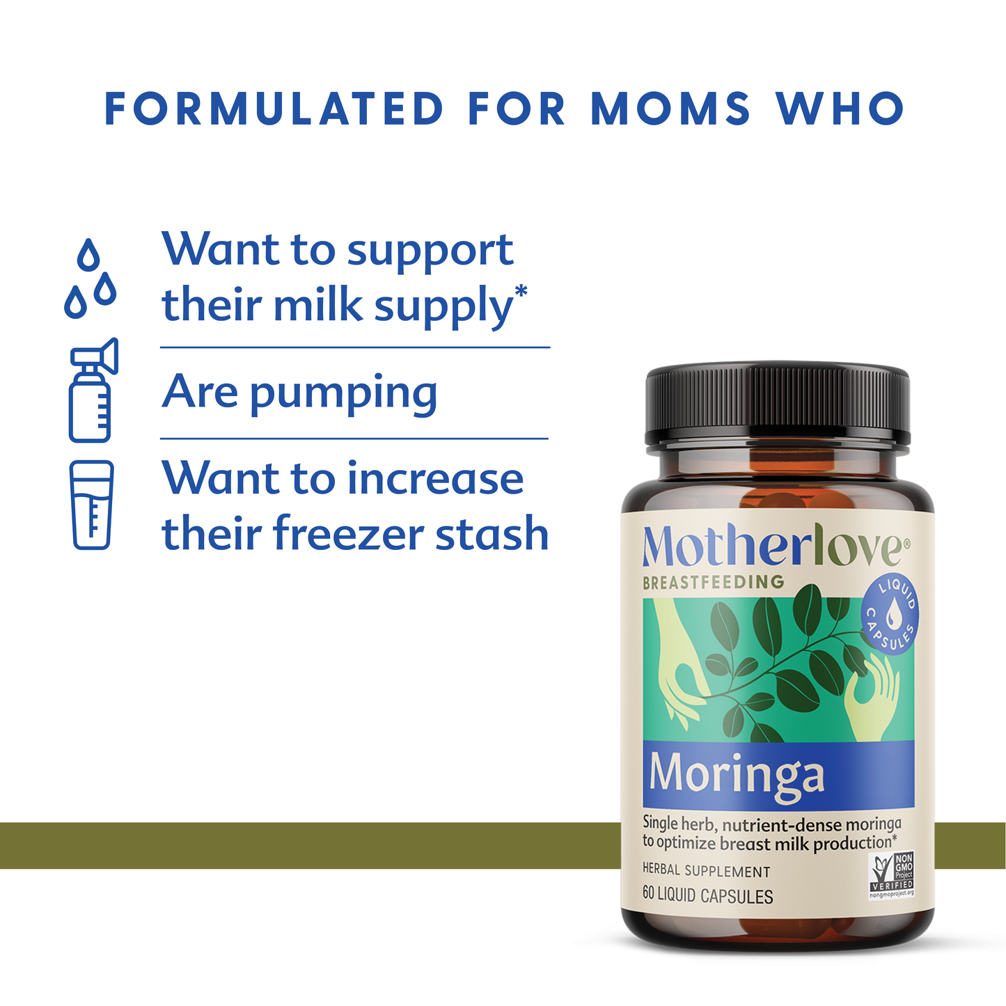 Motherlove Moringa (Malunggay) Liquid Capsules