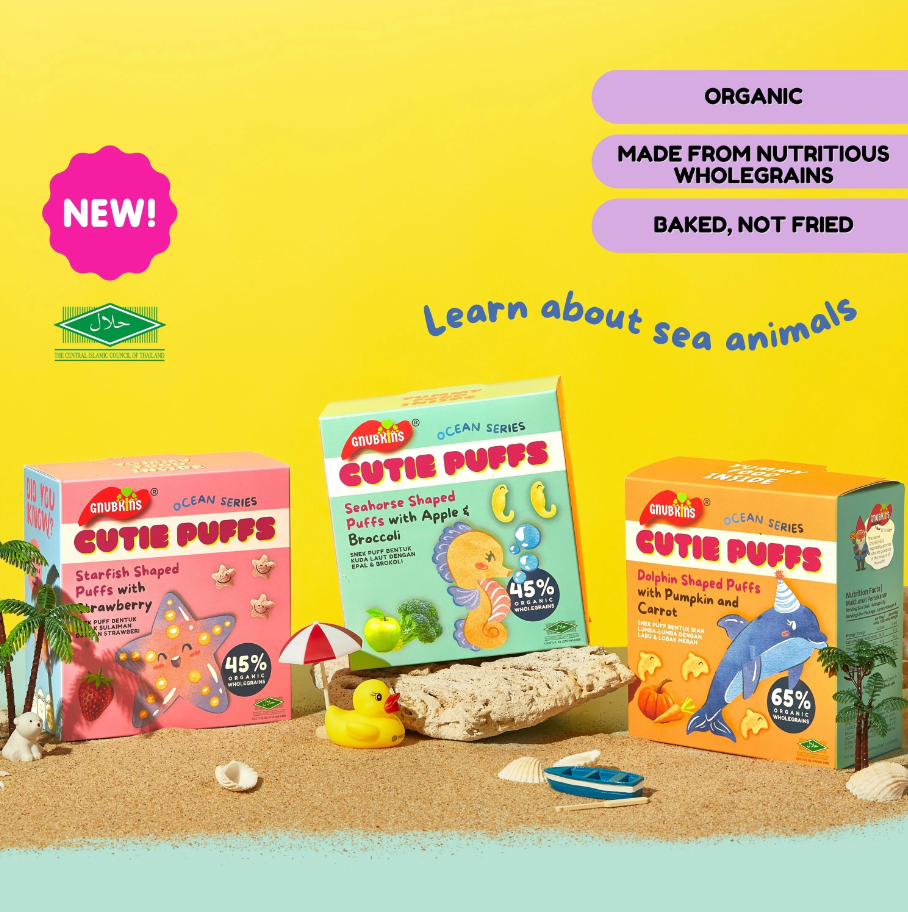 Gnubkins Ocean Series Organic Cutie Puffs