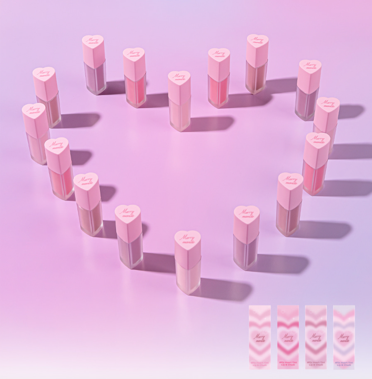 Merrymonde Milk Hear Tint Lip & Cheek