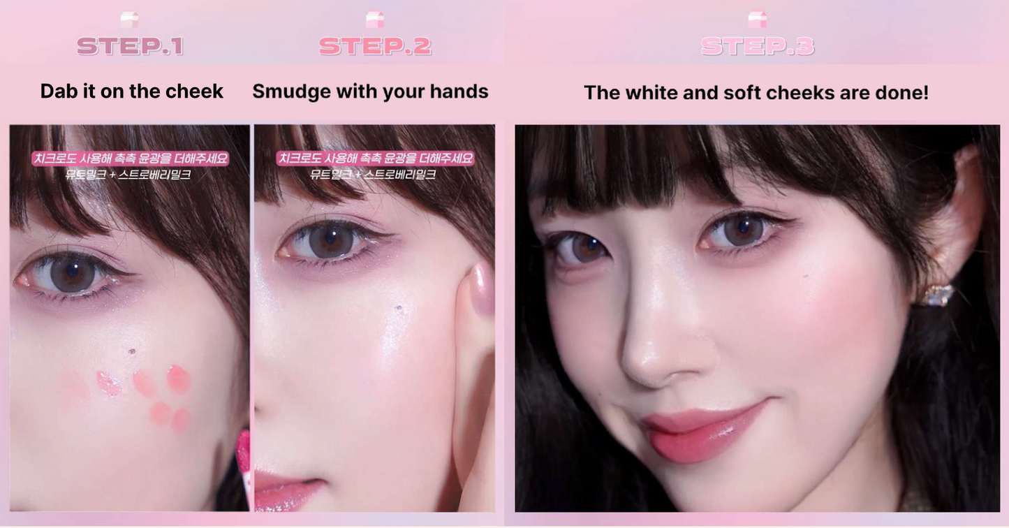 Merrymonde Milk Hear Tint Lip & Cheek