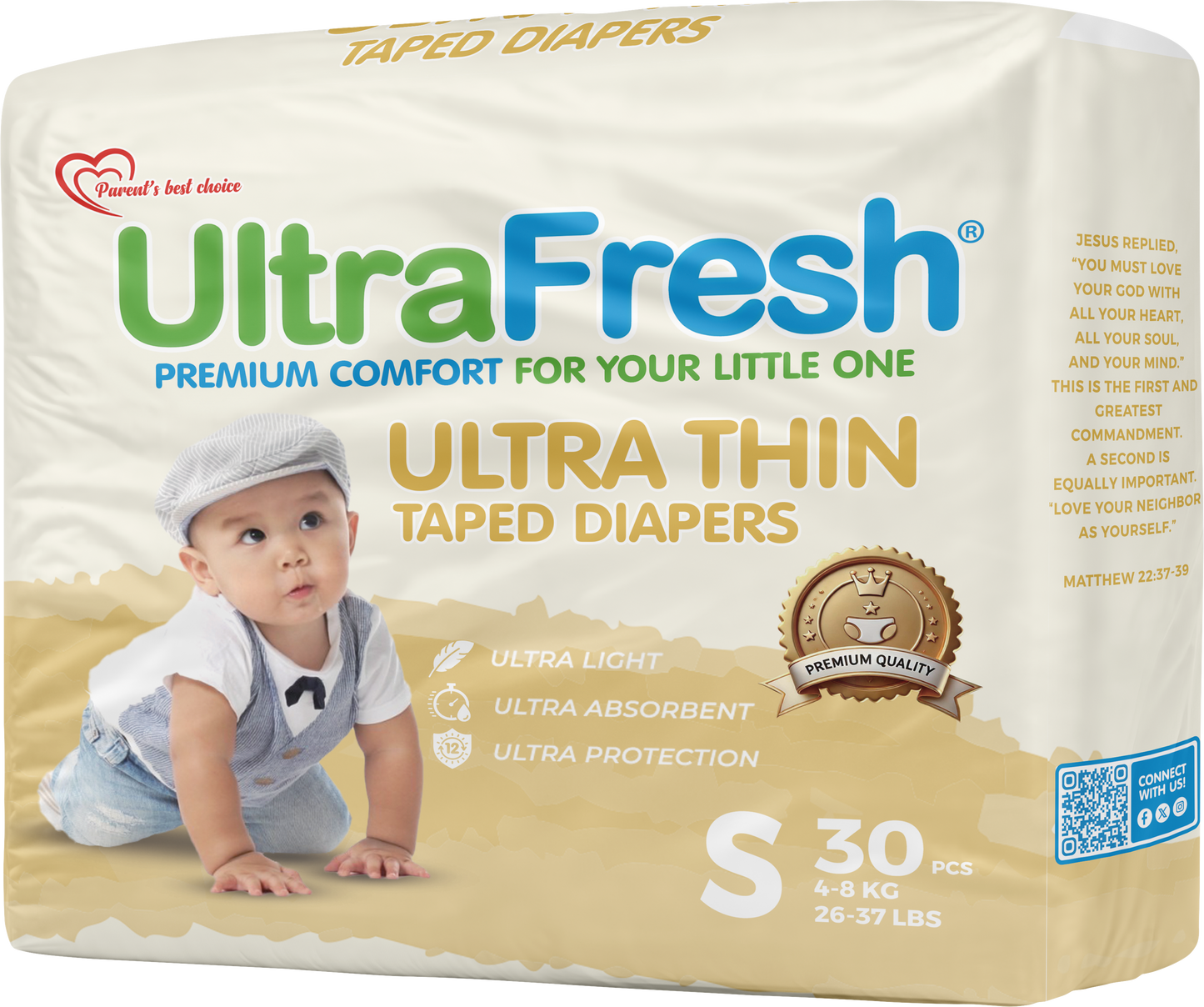 Ultrafresh Taped Diapers