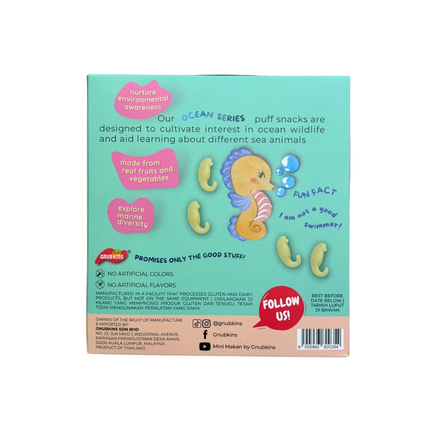 Gnubkins Ocean Series Organic Cutie Puffs