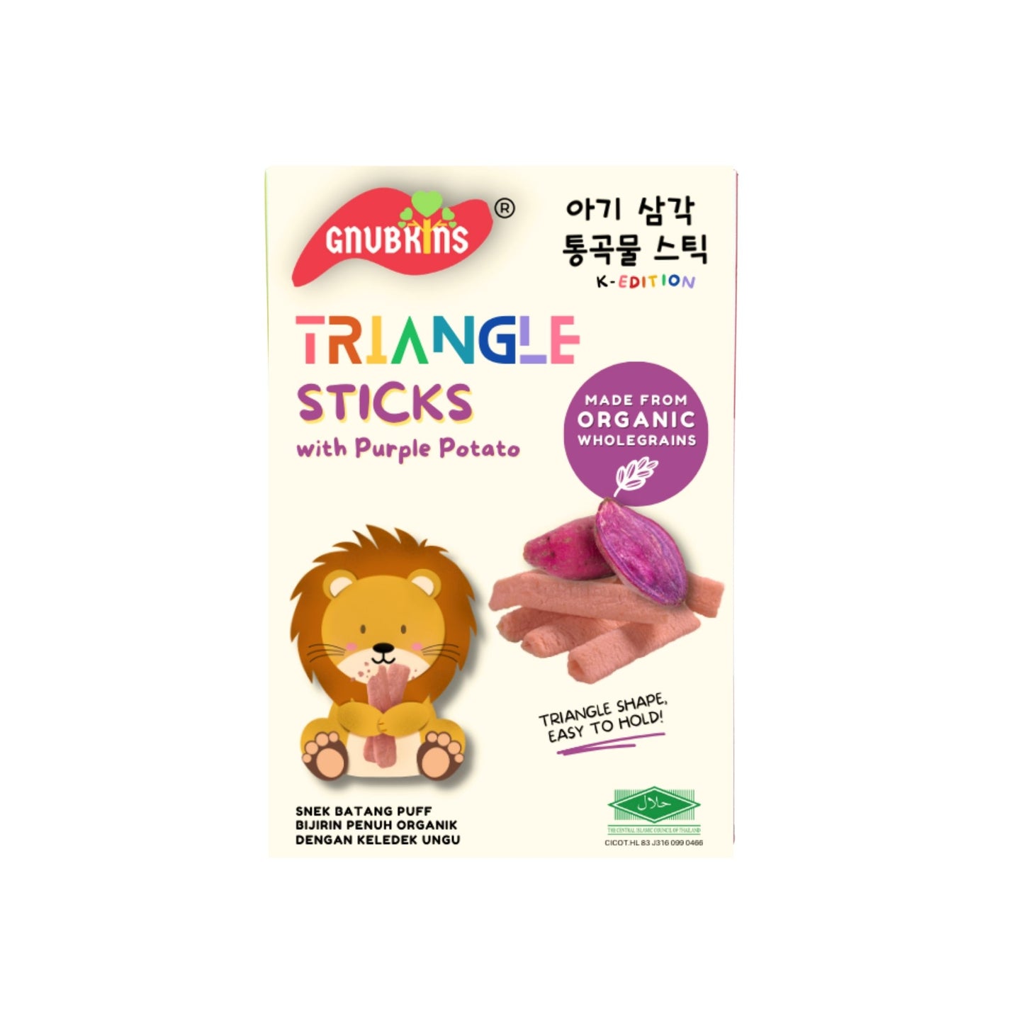 Gnubkins Organic Triangle Sticks