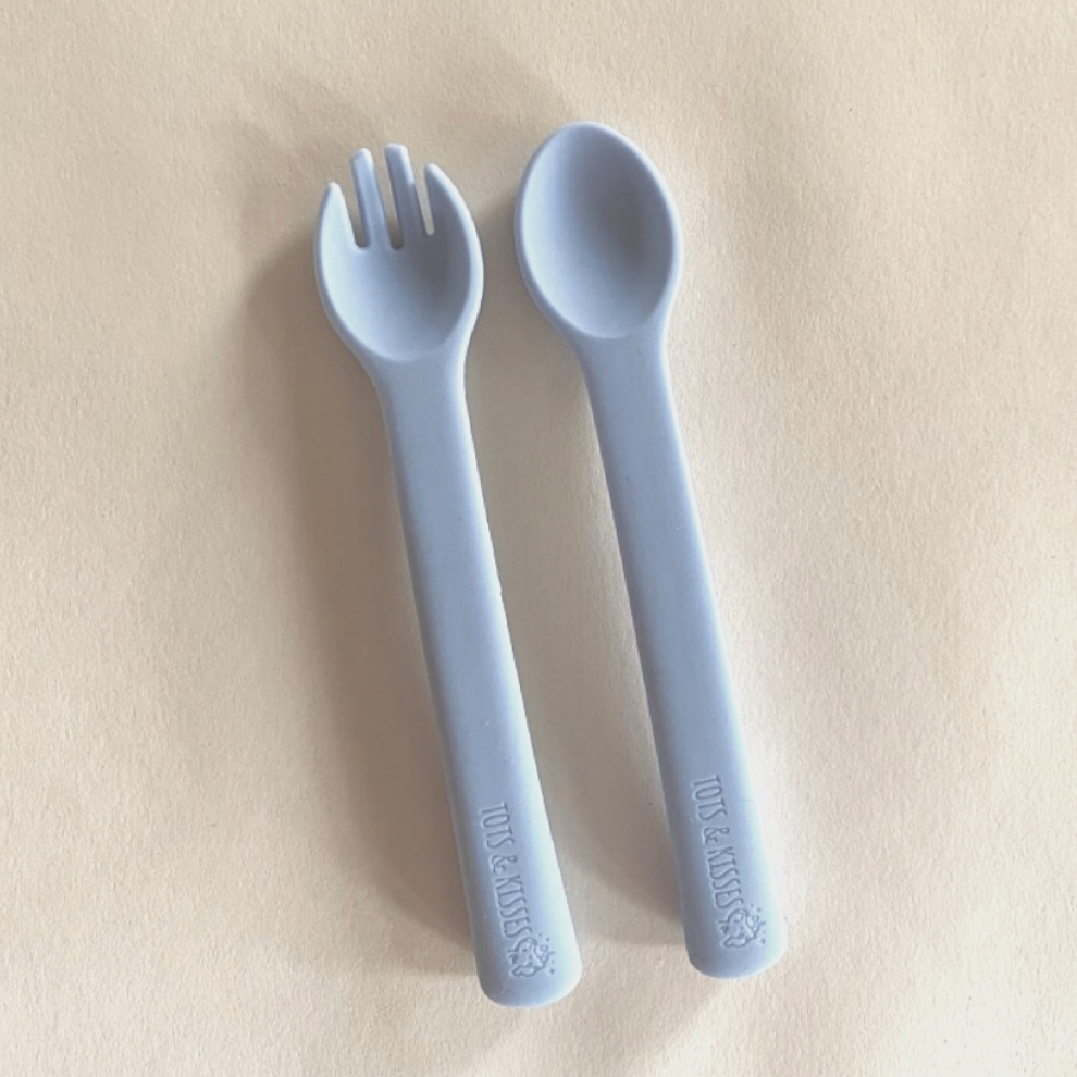 Tots & Kisses Spoon & Fork Set