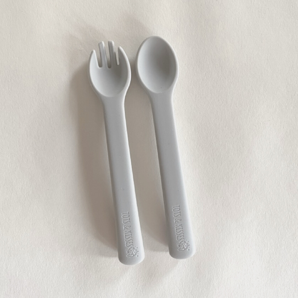 Tots & Kisses Spoon & Fork Set