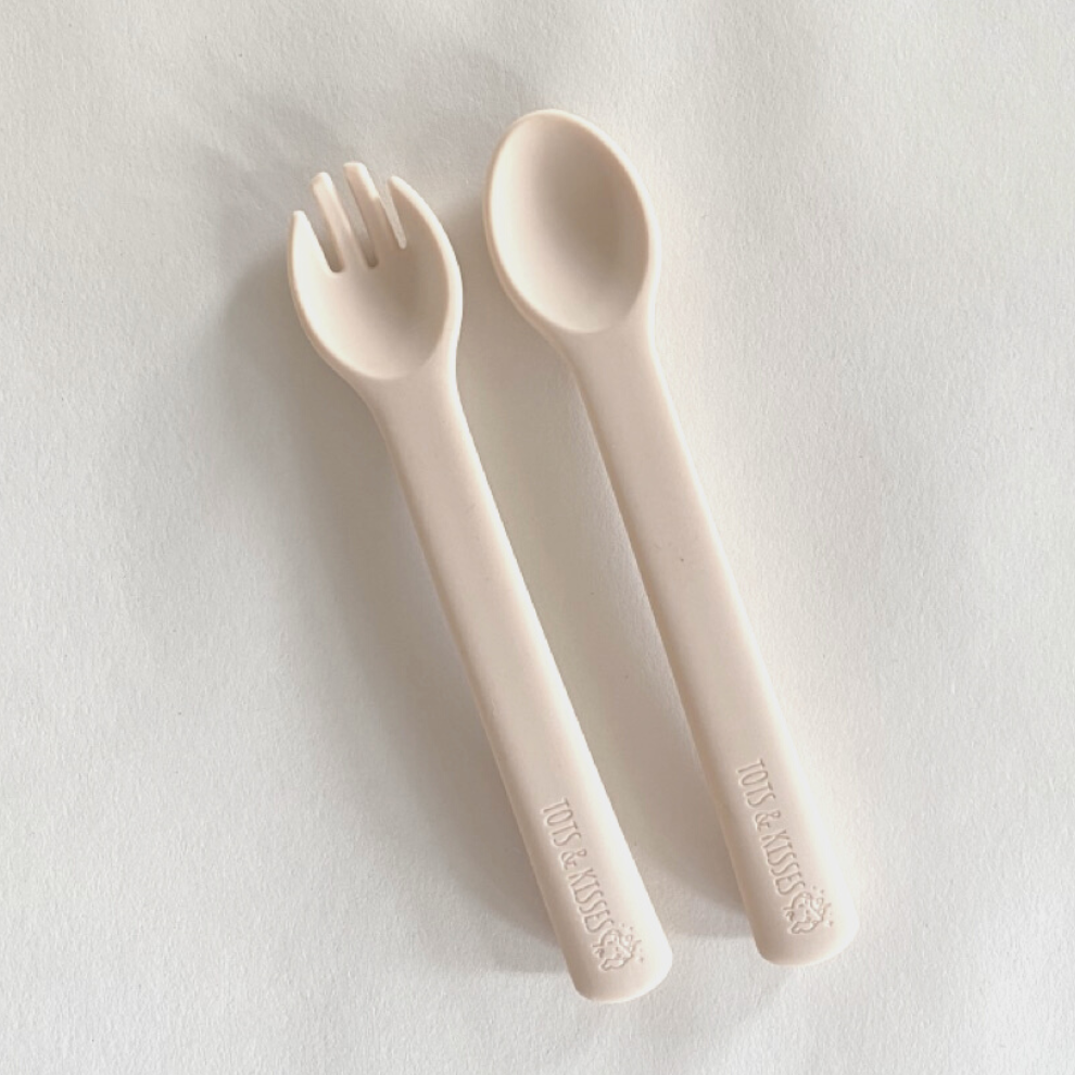 Tots & Kisses Spoon & Fork Set