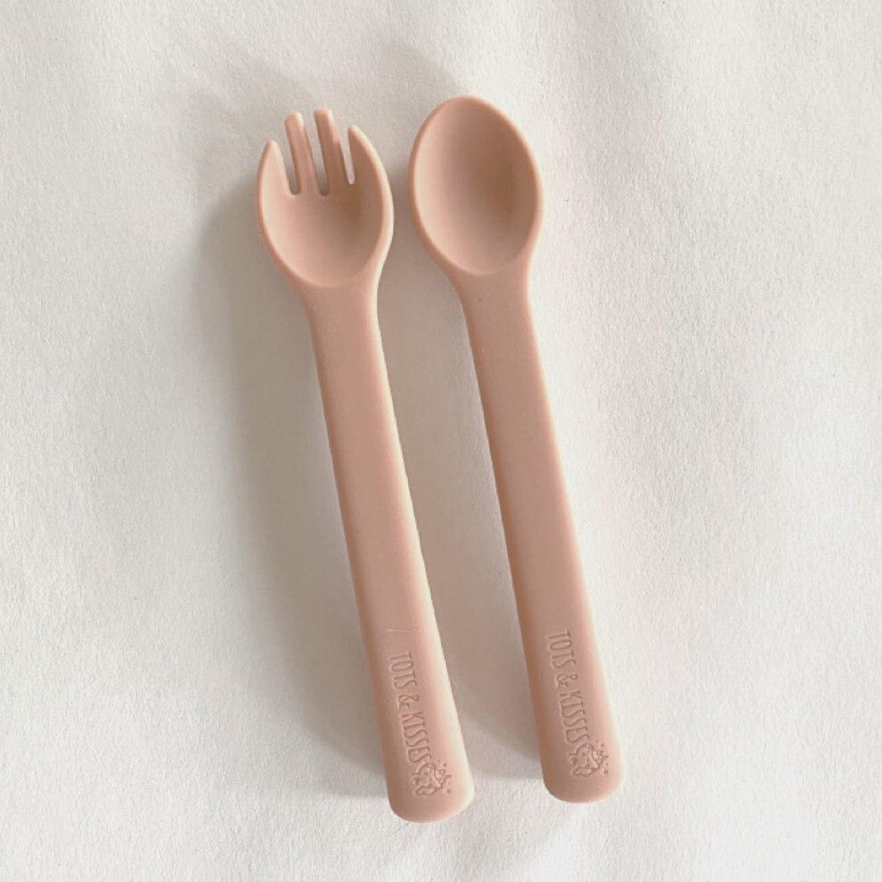 Tots & Kisses Spoon & Fork Set