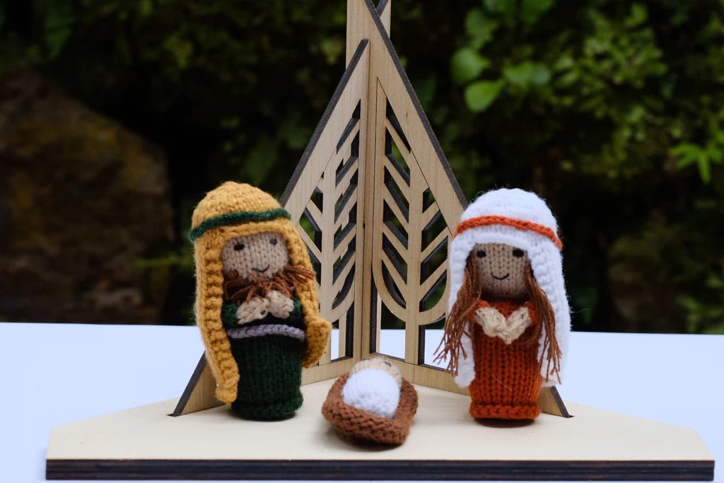 The Knitting Expedition Mini Nativity Set with Belen