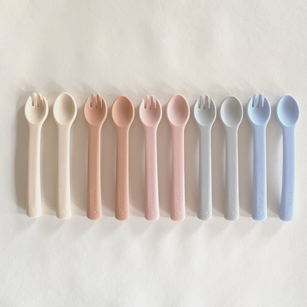 Tots & Kisses Spoon & Fork Set