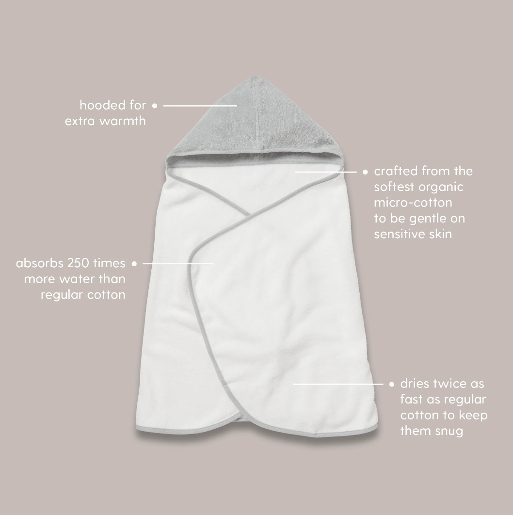 Baby Mori Hooded Kids Bath Towel