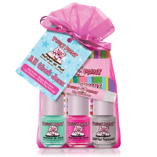 Piggy Paint All That Jazz (Nail Polish + Lip Shimmer + Hand Balm Gift Set)