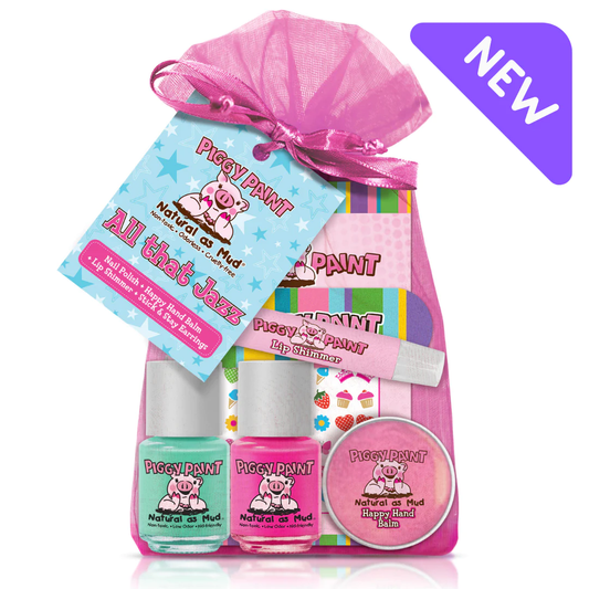 Piggy Paint All That Jazz (Nail Polish + Lip Shimmer + Hand Balm Gift Set)