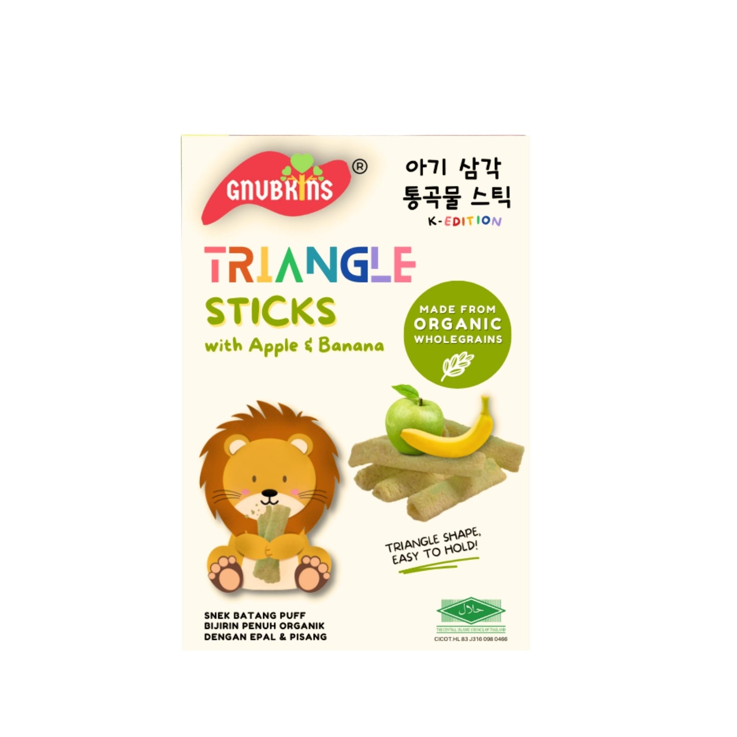 Gnubkins Organic Triangle Sticks