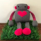 Open image in slideshow, The Knitting Expedition Louie the Hand-Knit Lovebot
