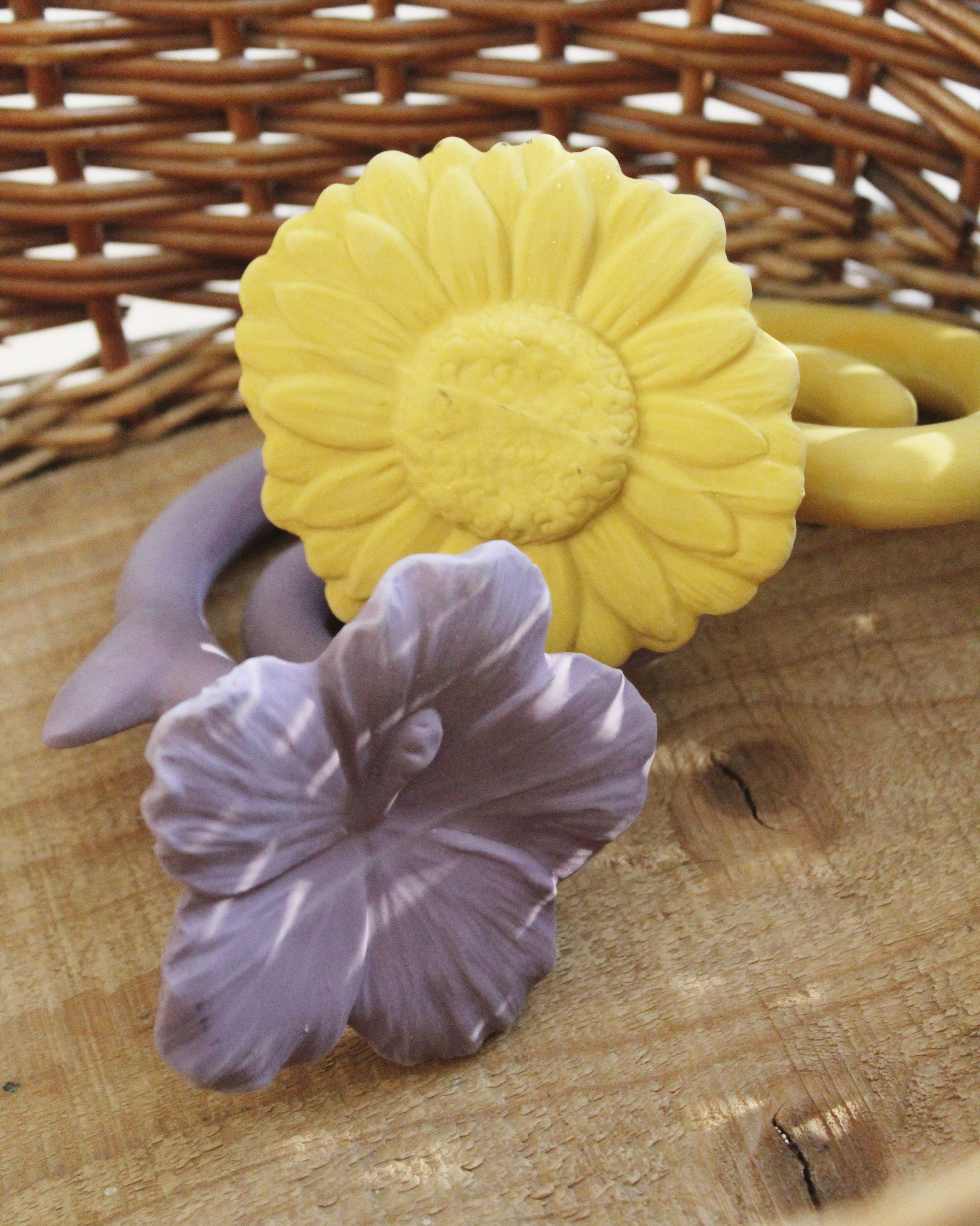 Natruba 100% Natural Rubber Baby Teether - Flower Collection
