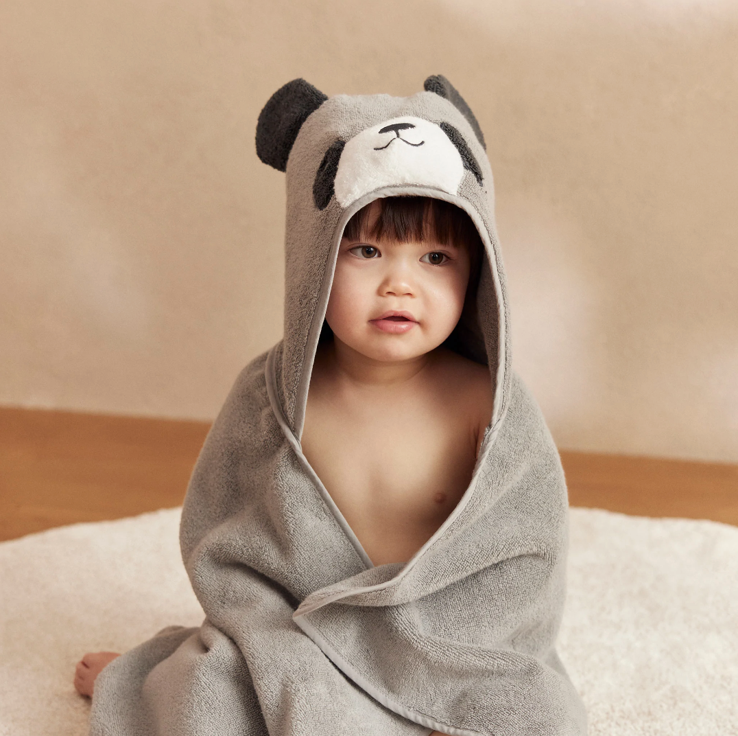 Baby Mori Hooded Baby Bath Towel - Animal Collection